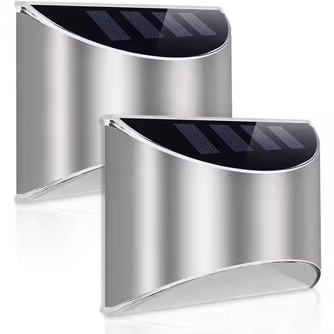 1 Pack Solar Fence Light Solar Garden Light Outdoor Solar Wall Light Solar Deck Light Waterproof For Garden Patio Yard Decor