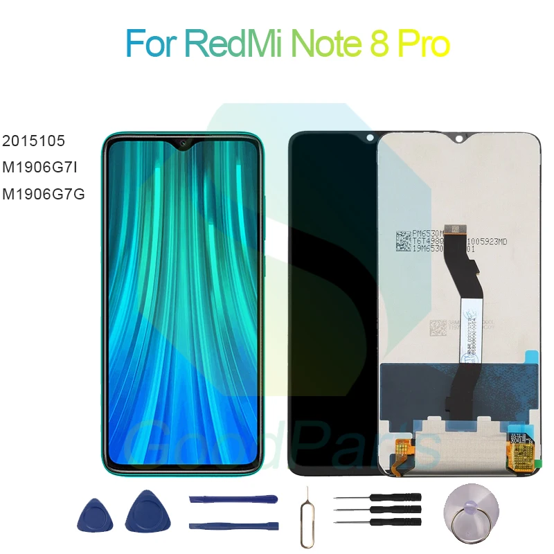 

For RedMi Note 8 Pro Screen Display Replacement 2340*1080 2015105, M1906G7I, M1906G7G For RedMi Note 7 Pro LCD Touch Digitizer