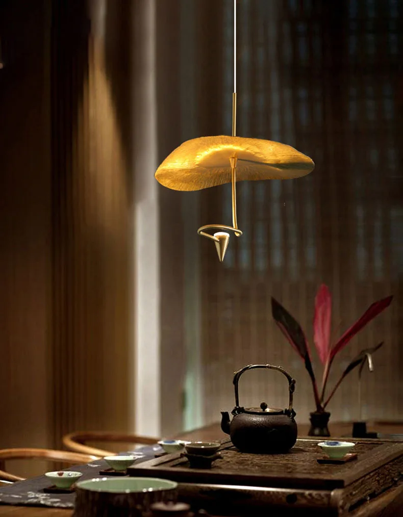 Art LED Chandeliers 20 25 30 35CM Copper