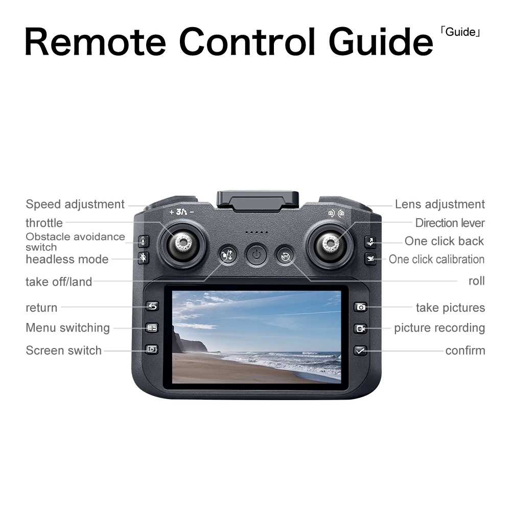 Nouveau Drone 4K HD GT8 caméra évitement d'obstacles photographie aérienne Drone sans brosse avec écran pliable RC Drones quadrirotor jouets