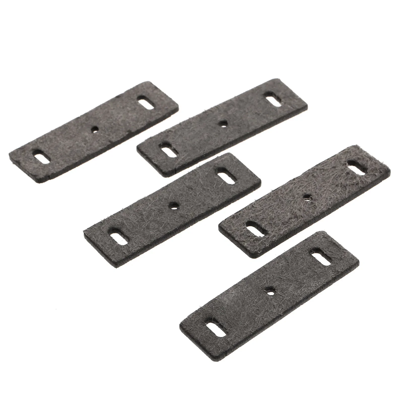 58mm 5Pcs Microfiber Leather Catapult Pouches Hunting Rubber Band Shooting Bow Estilingue Slingshots Pouch With Square Holes New view 6