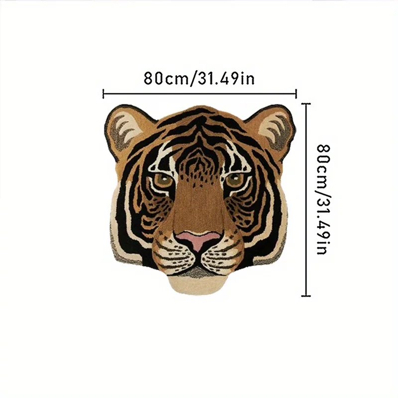 Imitation Animal Carpet Thickened Special Shape Floor Mat Leopard Print Carpet Tiger Carpet Washable Anti-slip Mat