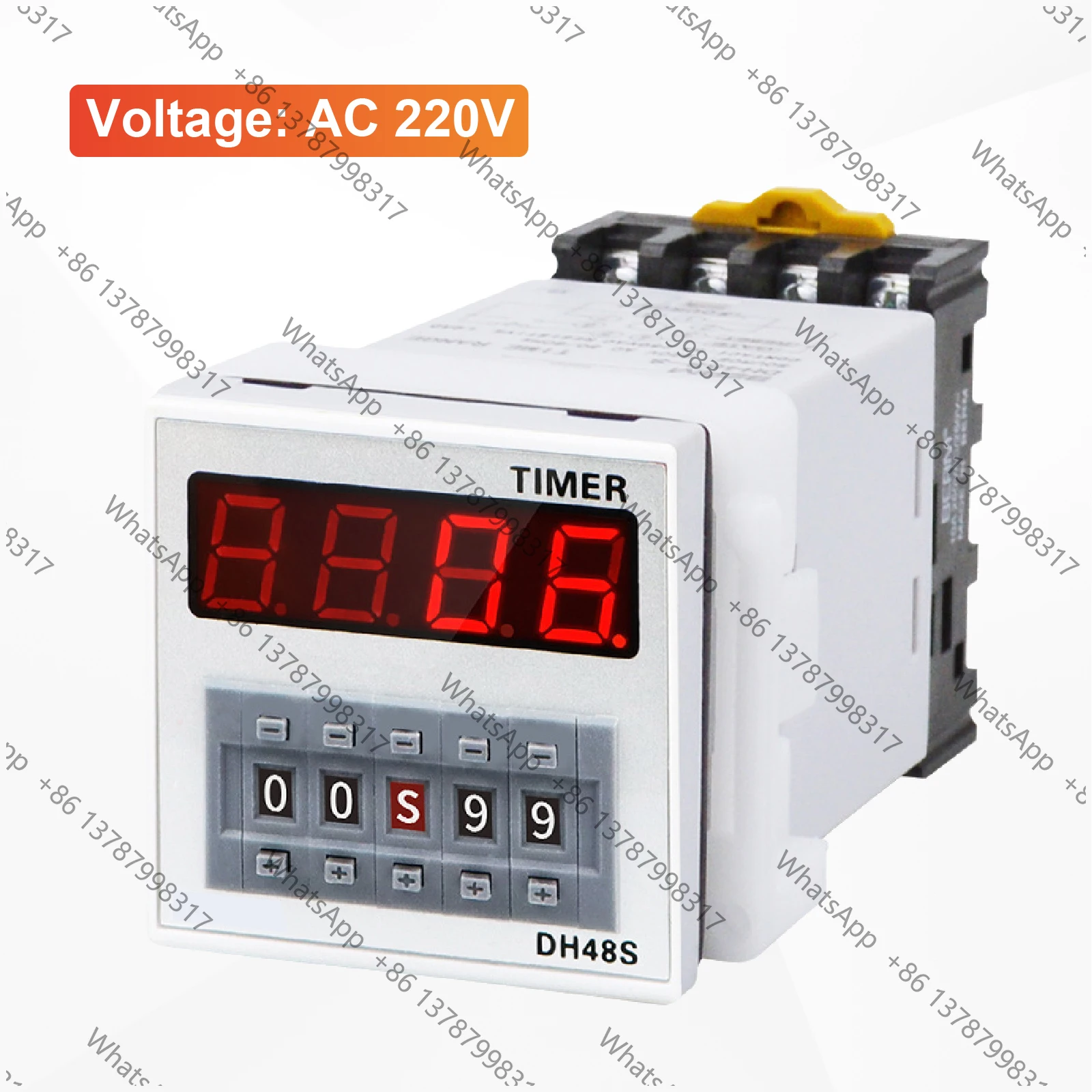 Digital Time Relay 0.01s‑99h Panel Mount Timer Switch AC/DC 12V 24V 220V SPDT On‑Delay for Industrial Automation