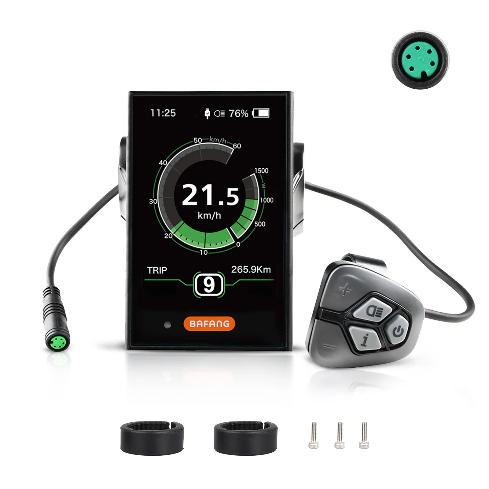 Image of [EU Direct] UART-Protokoll BAFANG EBike Display DPC18 3,5-Zoll-Ebike-Bildschirm für BBS01B BBS02B HD Mittelmotor mit 0-9 PAS-Niveaus
