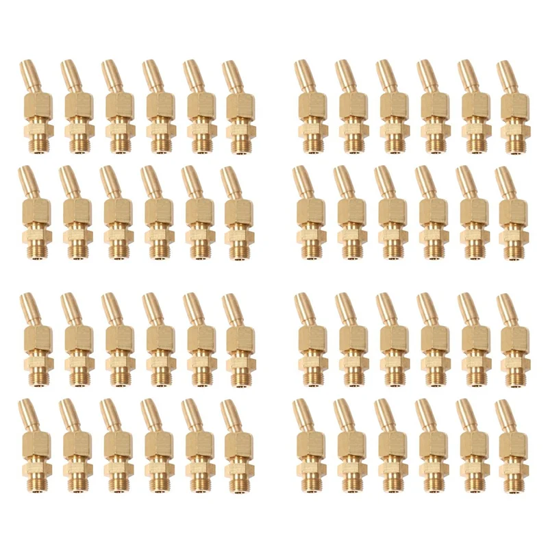 

A70P 48Pcs 1/8Inch Brass Gushing Sprays Water Fountain Nozzles Universal Water Curtain Nozzle Landscape Fountain Decoration