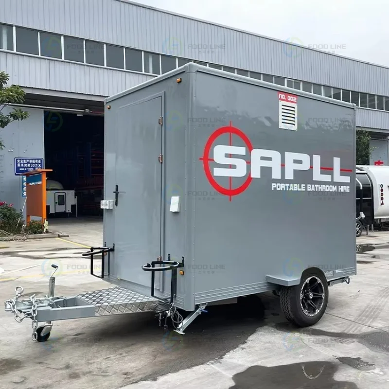 Wecare Mobile Portable Toilet and Outdoor Ensuite Shower Rooms Trailer for Sale Customized
