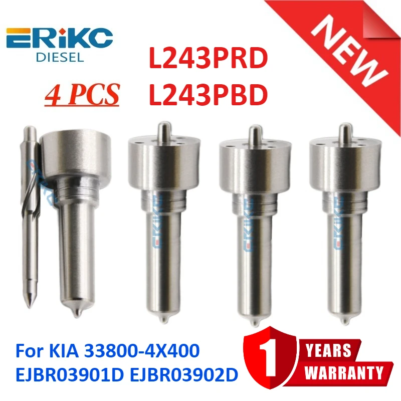 

Diesel Injector Nozzle L243PRD L243PBD Spray for KIA 33800-4X400 EJBR03901D EJBR03902D Sedona 2.9L CRDi MPV (185bhp)
