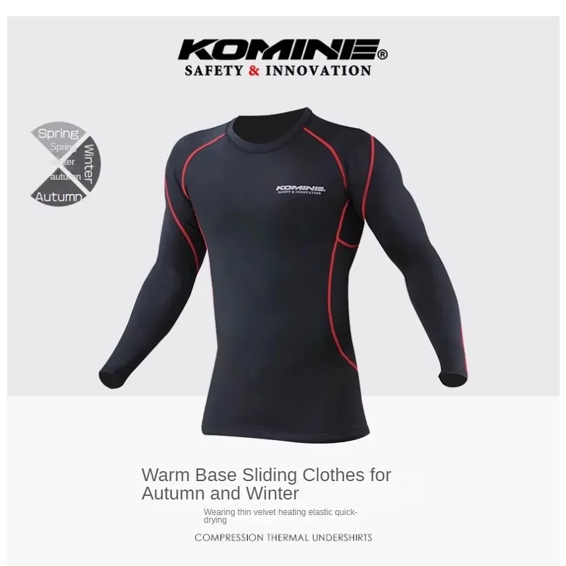 KOMINE Autumn/Winter Motorcycle Fleece Heating Slip JKL-124 Slip Pants Cycling Underwear Hygroscopic Quick Drying Pants PCL-125