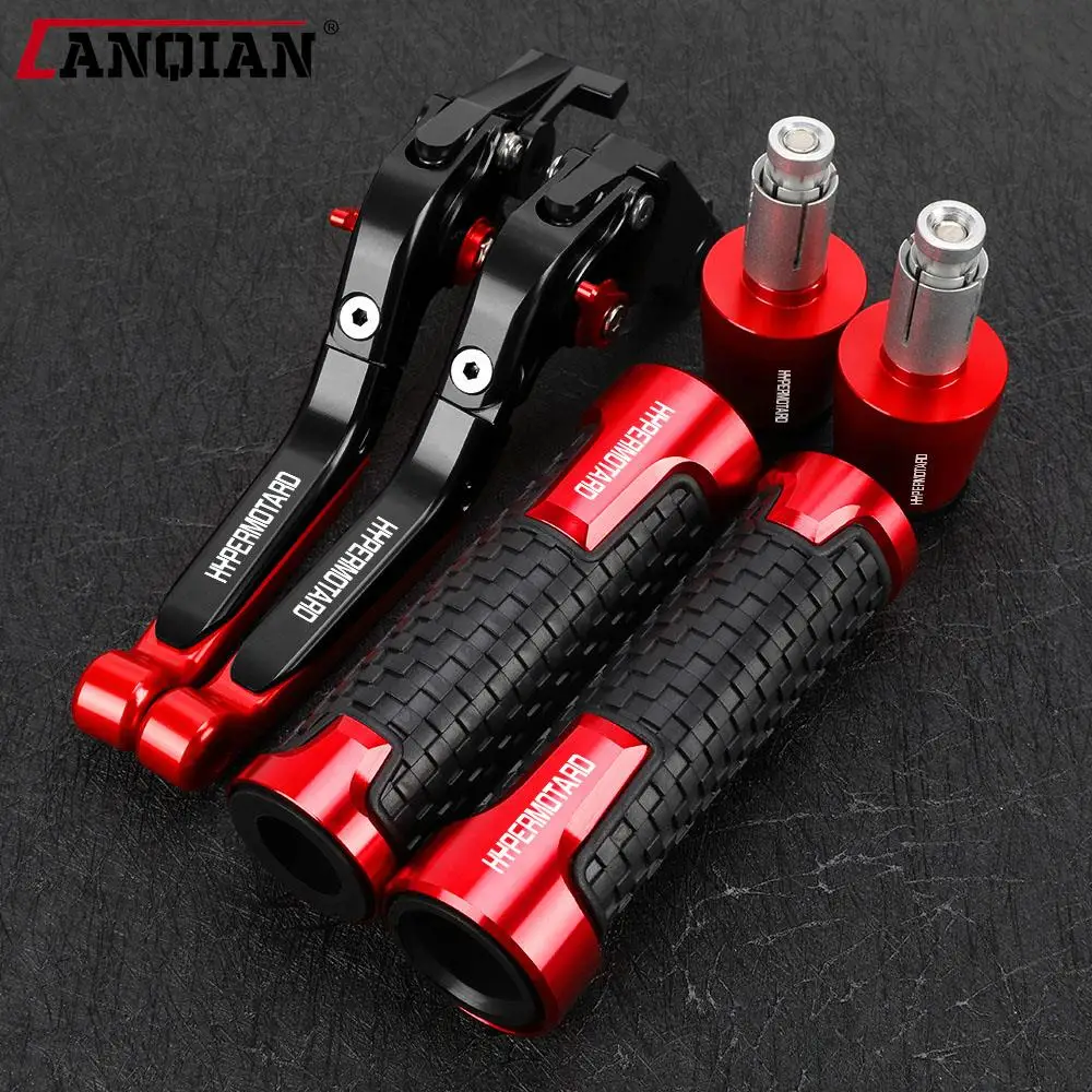 For Ducati HYPERMOTARD 1100 1100S 1100EVO SP 2007-2012 Accessories Motor Folding Brake Clutch Levers Handlebar Hand Grips ends