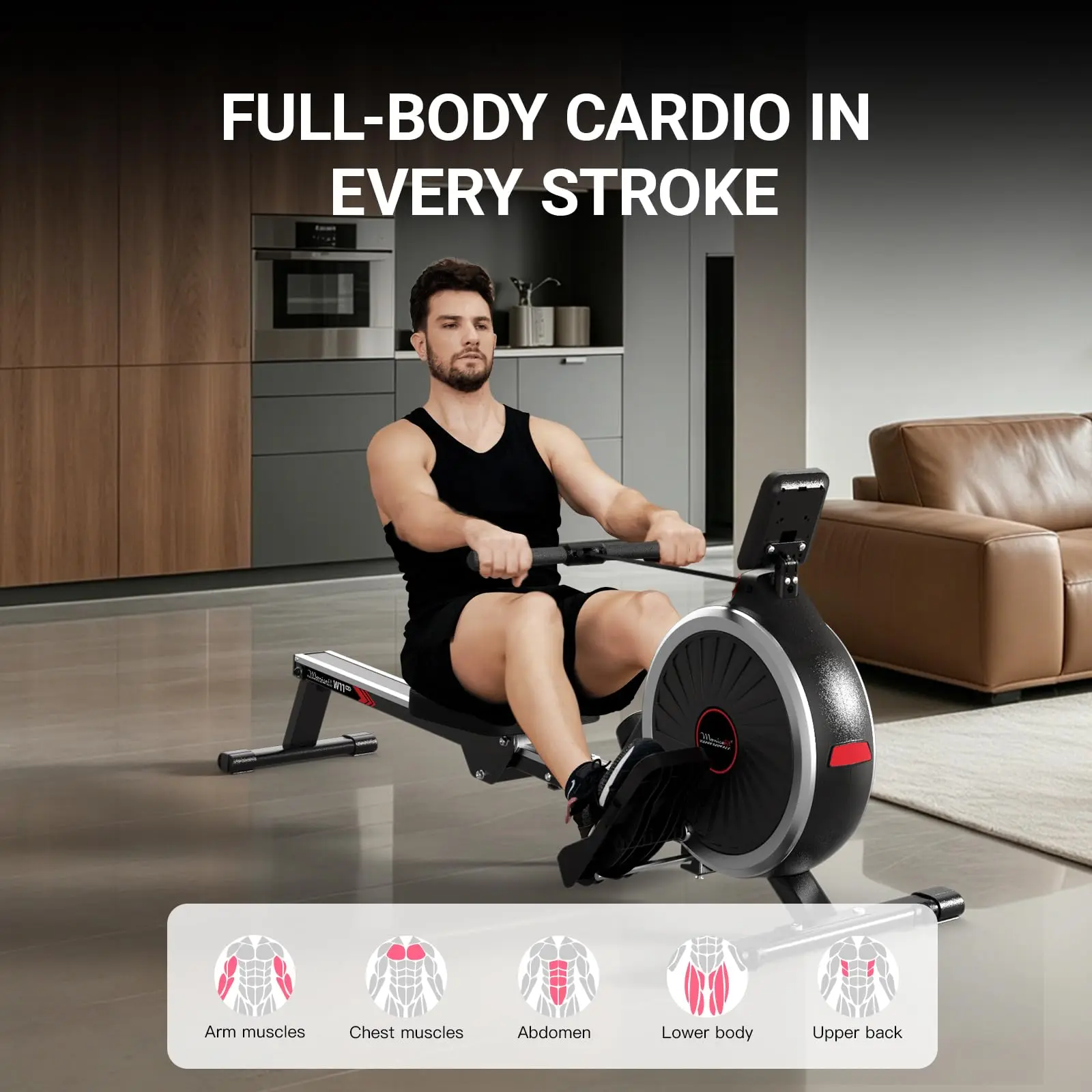 Magnetic Rowing Machine for Home