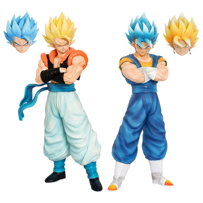 30cm Dragon Ball Z Action Figure Vegetto Gogeta Figuras Anime DBZ Super Saiyan Figurine GK Statue Model Ornament Peripheral Gift