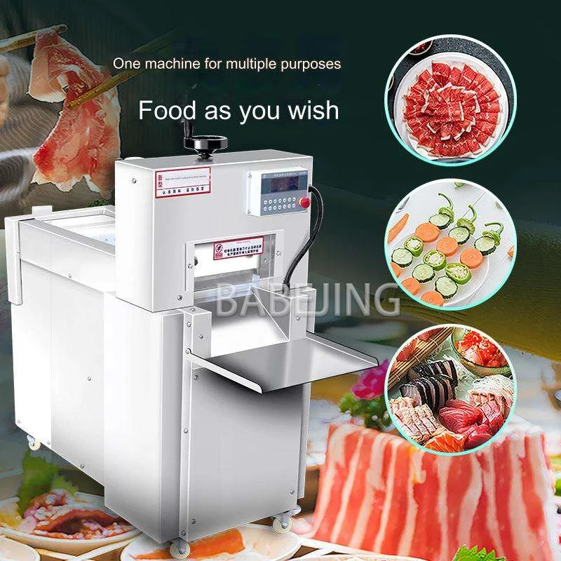 Affettatrice commerciale per rotoli di agnello a taglio singolo da 110 V 220 V