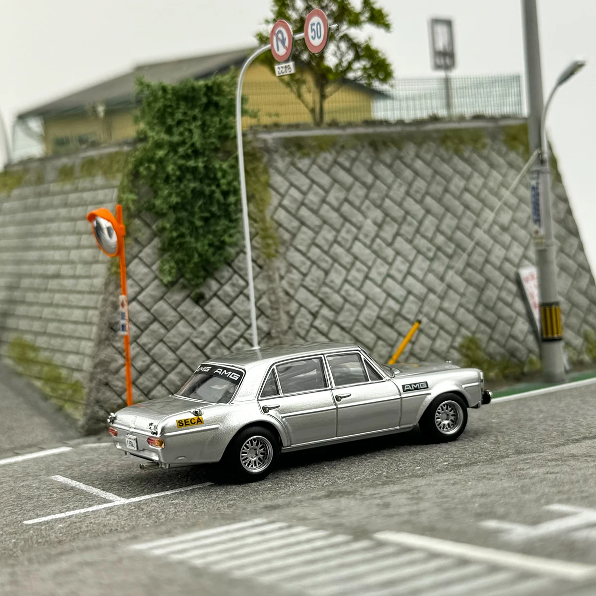 Liberty64 1/64 Mercedes Benz 300sel Amg W109 Zilver Gelegeerd Speelgoed Motorvoertuig Diecast Metalen Model Geschenken