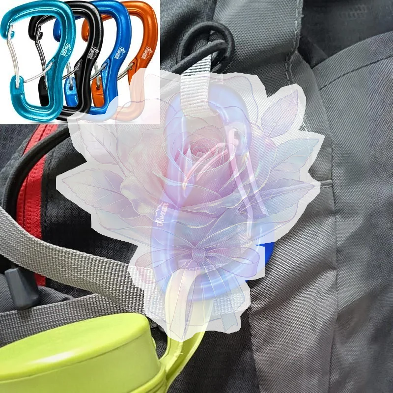 Outdoor Hammock Double Locking Buckle Multifunctional Aluminum Alloy Hanging Buckle Camping Hammock Quick Hanging Buckle