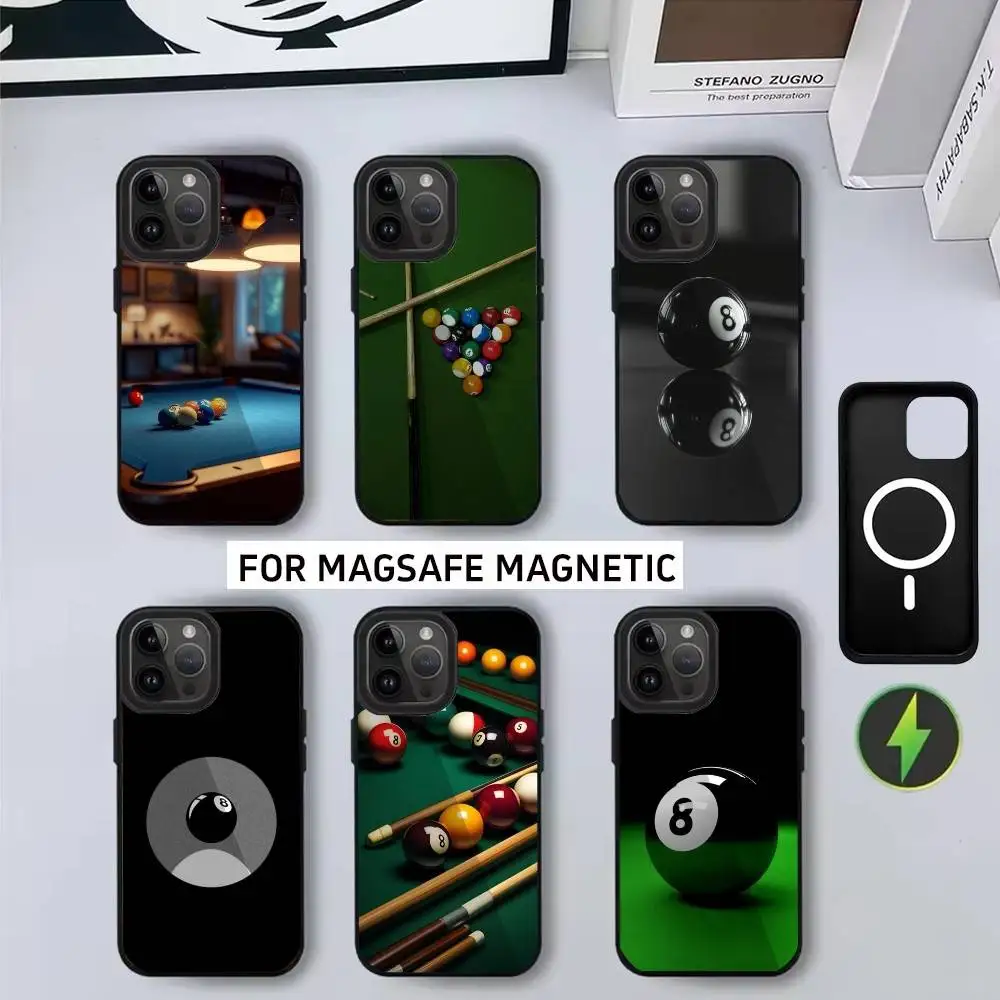 

F-Fashion B-Billiards No. 8 Phone Case For iPhone17,16,15,14,13,12,11 Plus,Pro Magnetic For Magsafe Wireless Charging