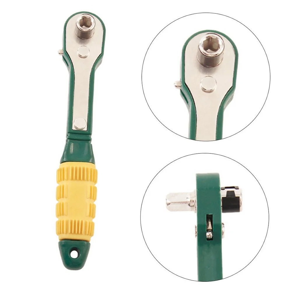1/4 Inch Ratchet Wrench 6.35 Socket Wrench Lightweight Mini Quick Ratchet Wrench Screwdriver Hot Sale Brand New