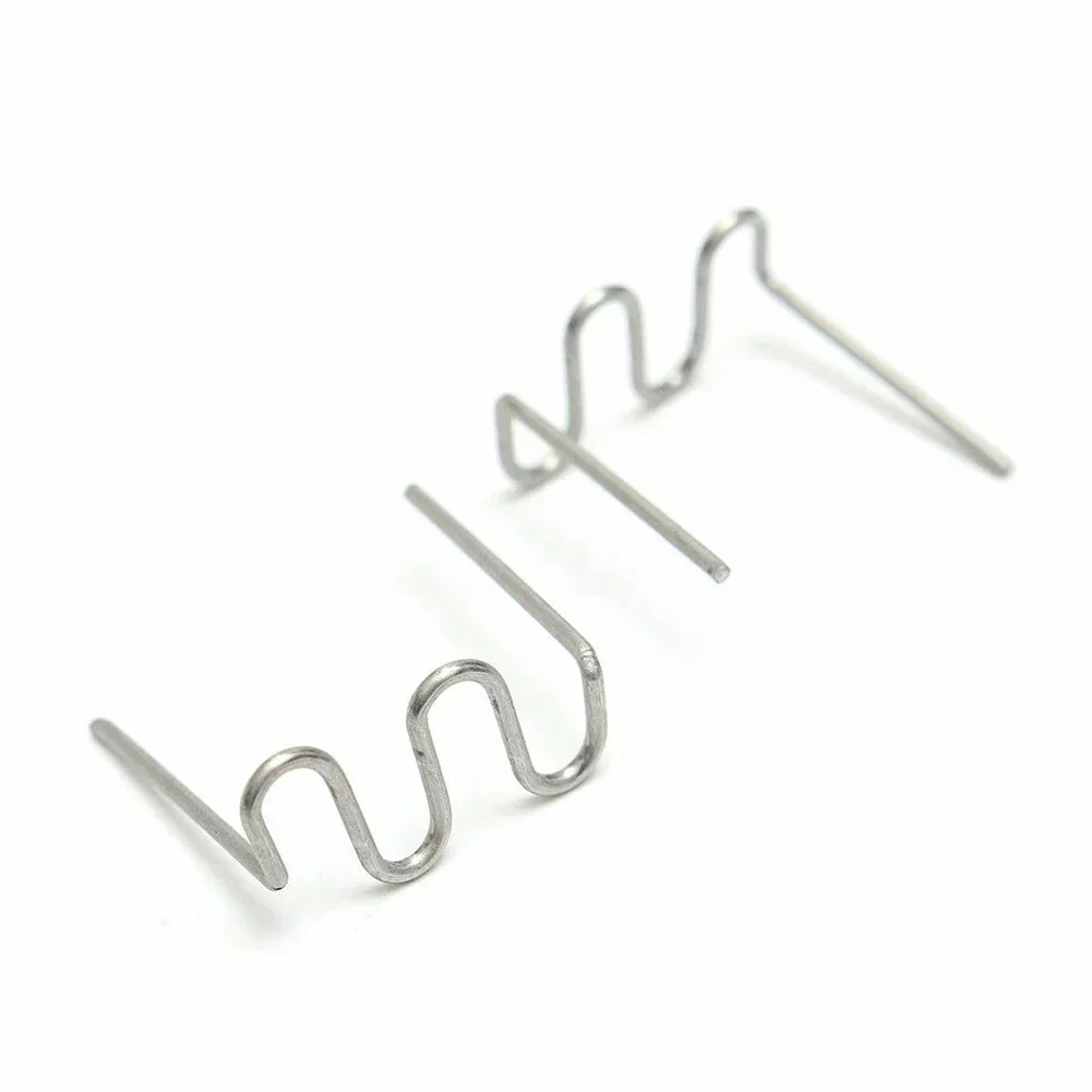 1000pcs Hot Staples For Car Bumper Bodywork S Wave Plastic Stapler 0.6/0.8mm Welding Gun Nails Auto Repair Tools