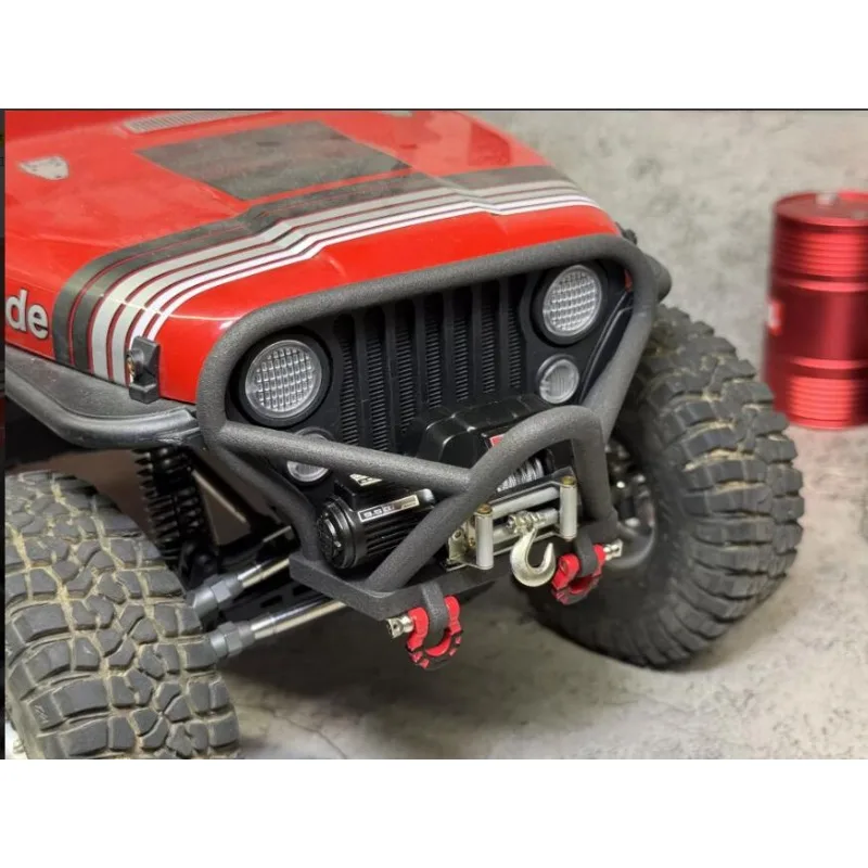 

Nylon Sintered Simulated Bull Bar Front Bumper for 1:10 Axial SCX10 III CJ7,Winch&Tow Hook Mount Design,RC Crawler Upgrade Parts
