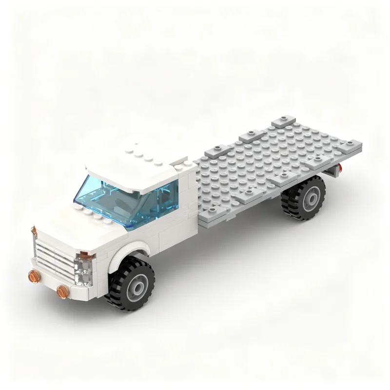 124 قطعة MOC فورد F سرير مسطح مدينة نموذج اللبنات البناء لتقوم بها بنفسك فكرة لعبة التعليم الإبداعي هدايا عيد الميلاد الطوب الاطفال