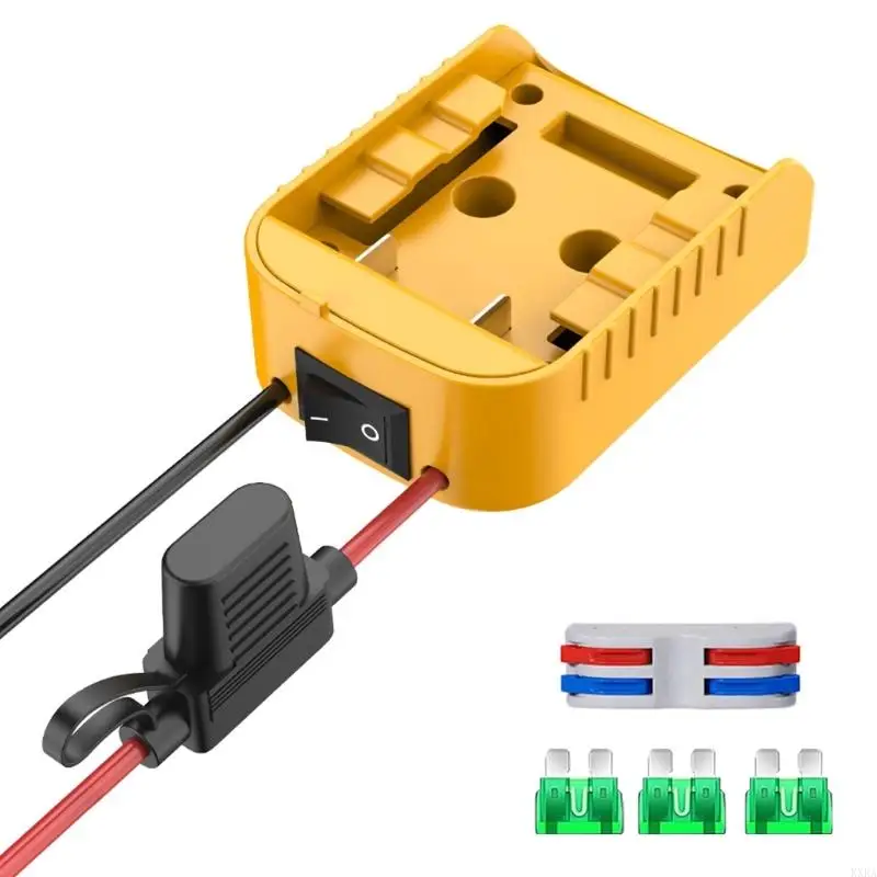 

KXRA Power Wheel Adapter for 18/20V Lithium Battery with Fuses Wire Terminals Battery