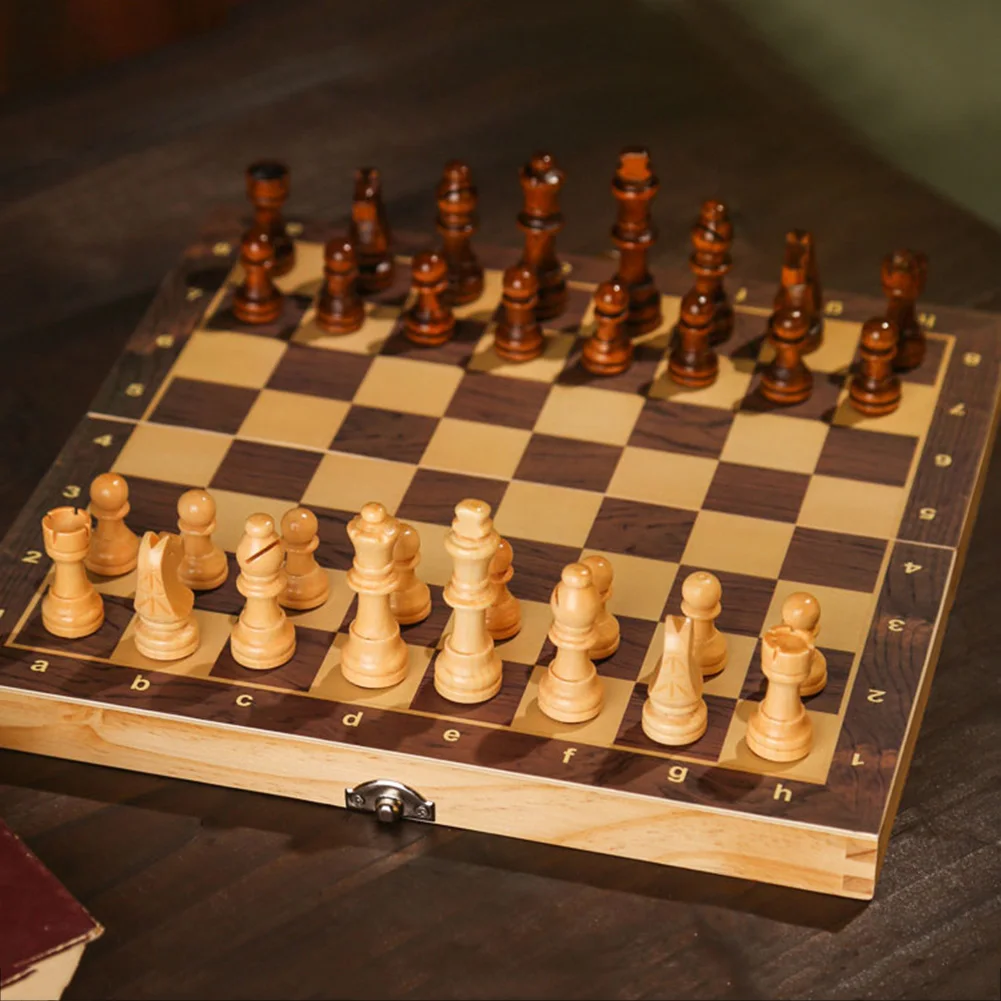 Wooden Chessmen Standard Tournamen Staunton 32PCS Checkers 2.2in King Figures Figurine Pieces for Chess Board Game