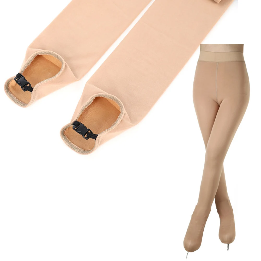 Figure Skating/Gymnastics Tights For Practice Soft 4-Way Stretch Opaque Pants Breathable Quick-Drying Reinforced Seams