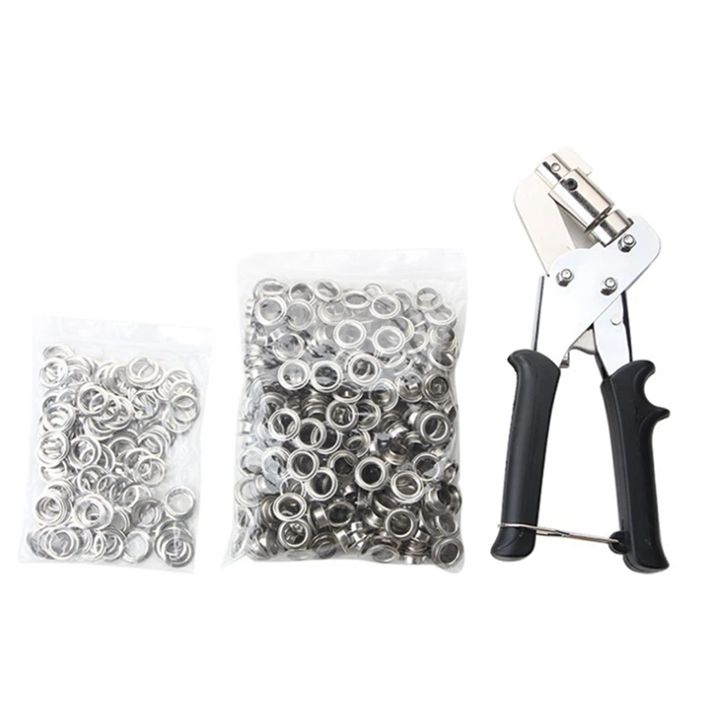 Pinze a crimpare Set Pinze per punzonatura su tela Strumento per punzonatura per poster con astucci in tessuto verniciato a spruzzo con 300 pulsanti riutilizzabili