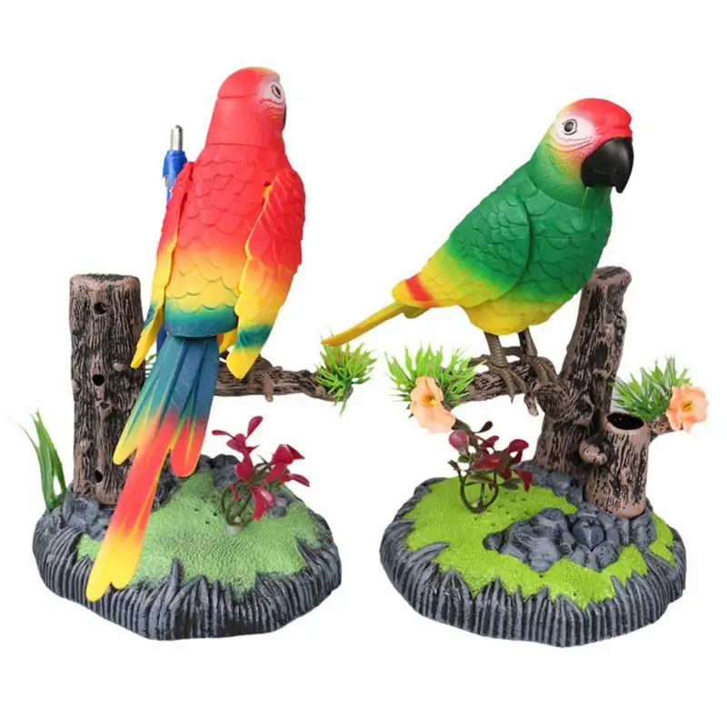 Electronic Talking Bird Talking Parrot Toy For Kids Electronic Parrot Sensor Realistic Toy For Boys Girls Kid Adults For Home