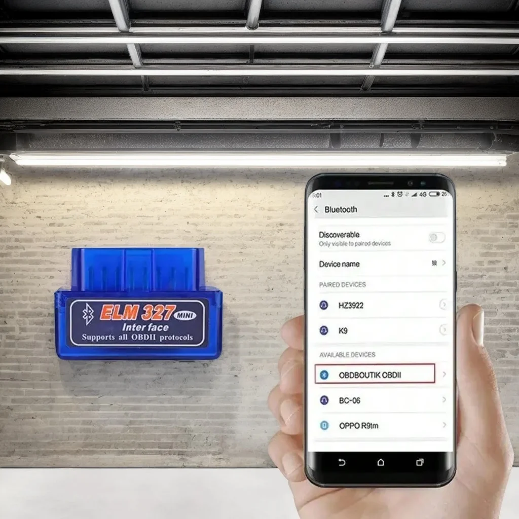 Super Mini ELM327 V1.5 OBD2 Car Diagnostic Scanner - Bluetooth Code Reader Tool