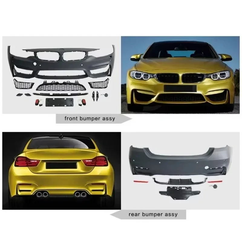 

Plastic Material M4 Style Body Kit for S 4series F32 F36 425i 428i 430i Front Bumper and Rear Bumper Side Skirts Wing Spoiler