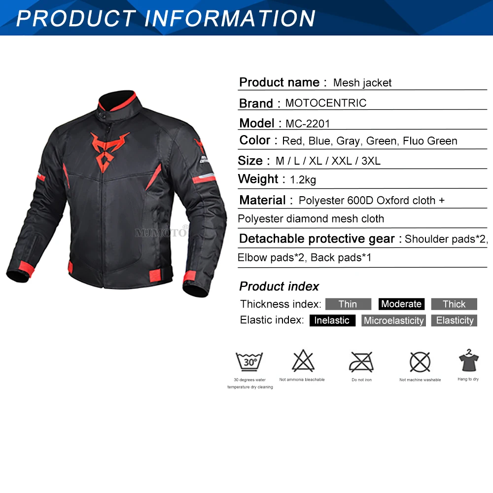 Summer Motorcycle Riding Jacket Men Women Mesh Breathable Motocross Jacket Anti-fall Motorbike Jacket With 5pcs Protection Pad