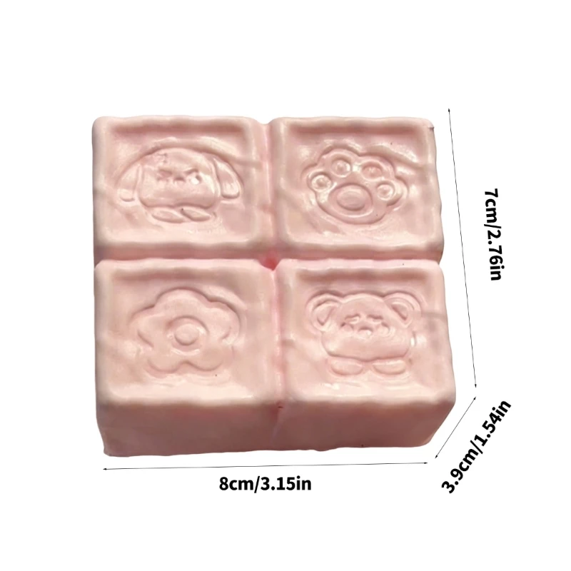 Macio lento subindo alívio do estresse squeeze brinquedo bloco leite para adultos e crianças seguro descompressão brinquedo