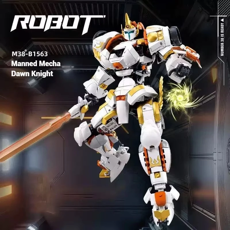 

MOC Transforming Robot Educational Toy, Building Blocks Mecha Building Toy, Model Assembly, Children's Holiday Toy Gift