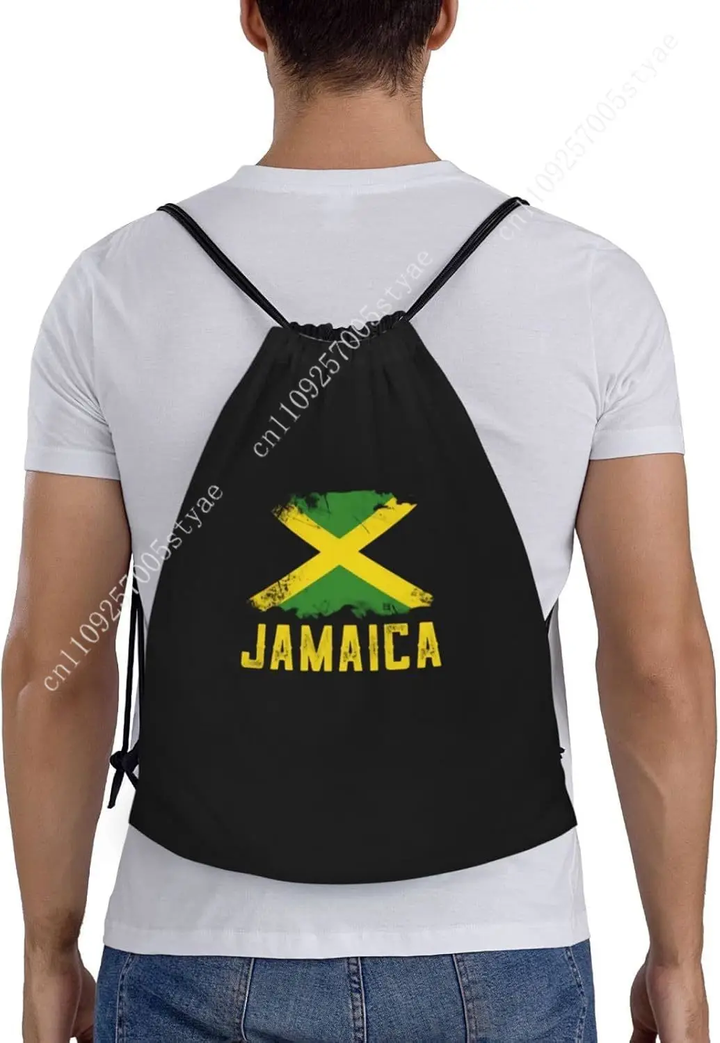 กระเป๋าเป้สะพายหลังแบบเชือกผูก ลายธงชาติจาเมกา สำหรับใส่ลูกบอลกีฬา กระเป๋าออกกำลังกาย กระเป๋าโยคะ เต้นรำ ท่องเที่ยว อุปกรณ์เสริม ของขวัญ 2026