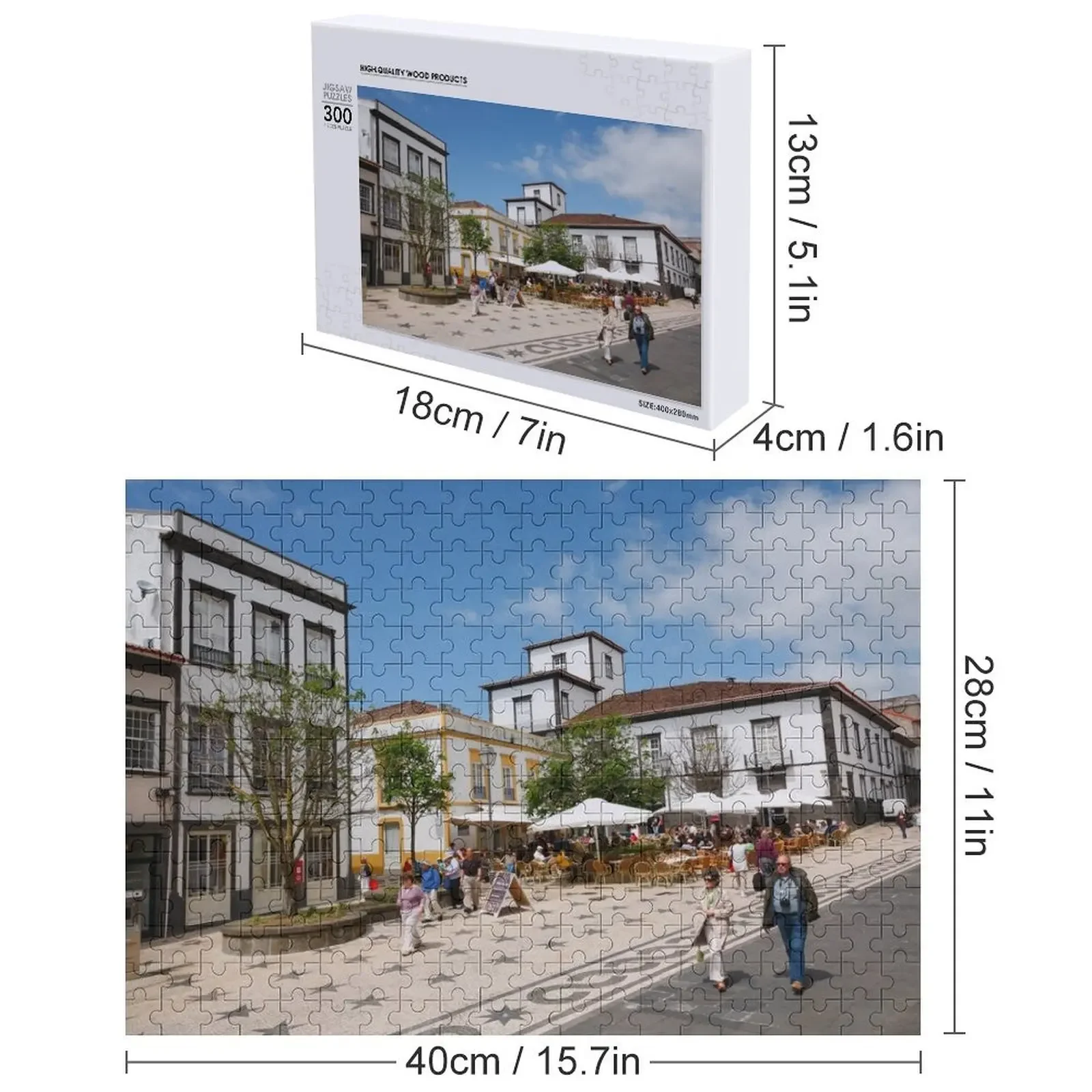 เกมปริศนาจิ๊กซอว์ปอนตา เดลกาดา อาโซเรส สำหรับเด็ก อนิเมะ ของขวัญปริศนาภาพถ่ายส่วนตัว