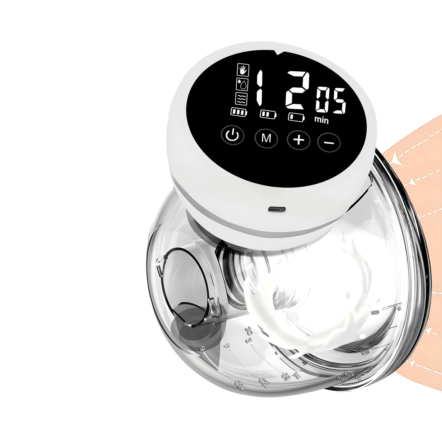 hands-free-electric-breast-pumps-mother-milk-extractor-portable-breast-air-pump-wearable-wireless-breast-pump-uv-disinfectable