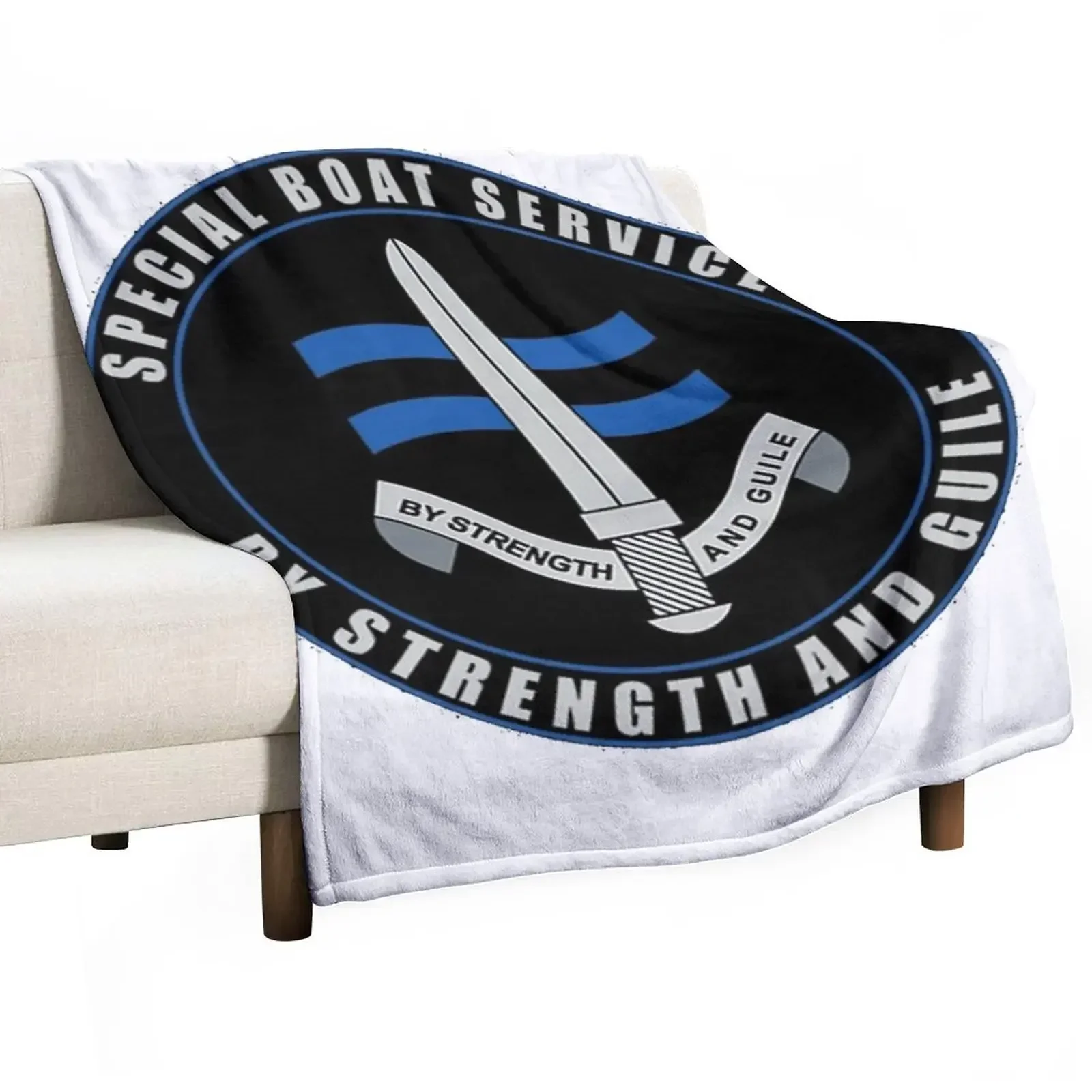 

Special Boat Service (SBS) Logo Throw Blanket Heavy Bed Custom Fashion Sofas Blankets