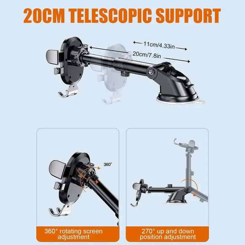 Держатели для телефонов для вашего автомобиля, автомобильный держатель для мобильного телефона, сильное всасывание, подставка для смартфонов на приборной панели для вождения, навигация, видео