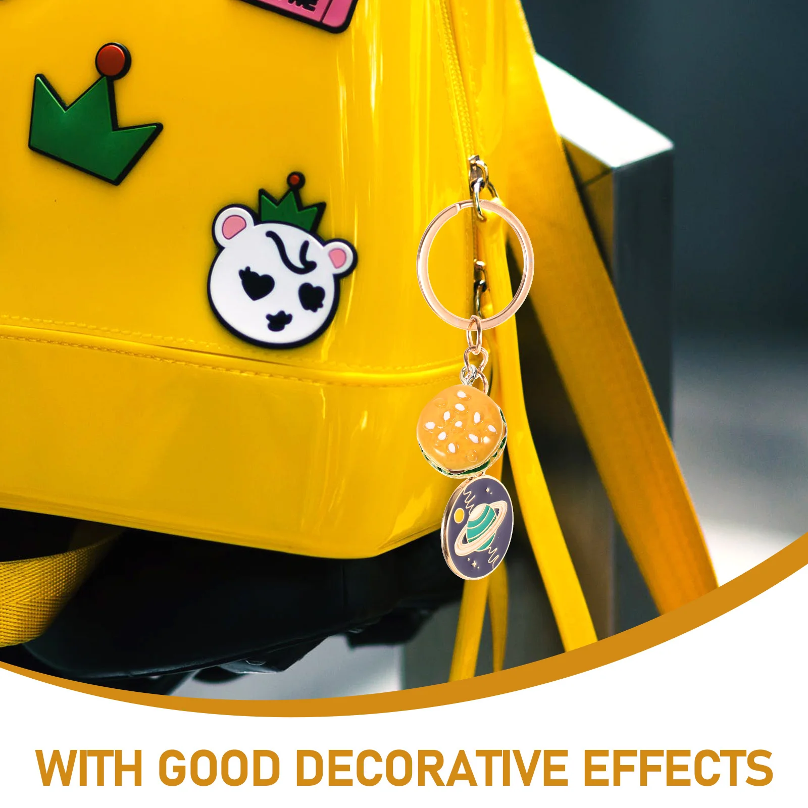 

10pcs Hamburger Charm Pendant Resin Diy Keychain Jewelry Making Craft Supplies Charms For Necklace Bracelet Earring Decor