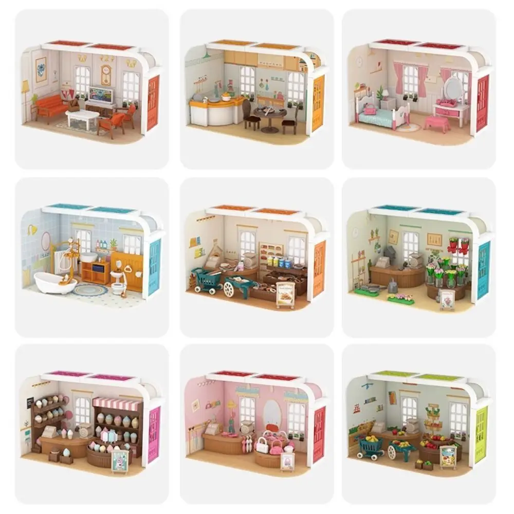 Mobili per casa delle bambole da cucina modello di giocattolo in miniatura articoli in miniatura accessori per casa delle bambole mobili per Scene