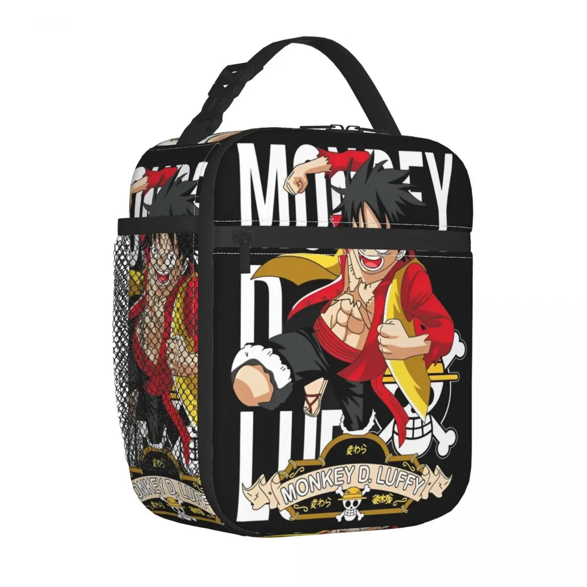 Monkey D Luffy One Piece Anime Insulated Lunch Bag Thermal Bag  Meal Container Portable Lunch Box Tote Men Women Office Outdoor