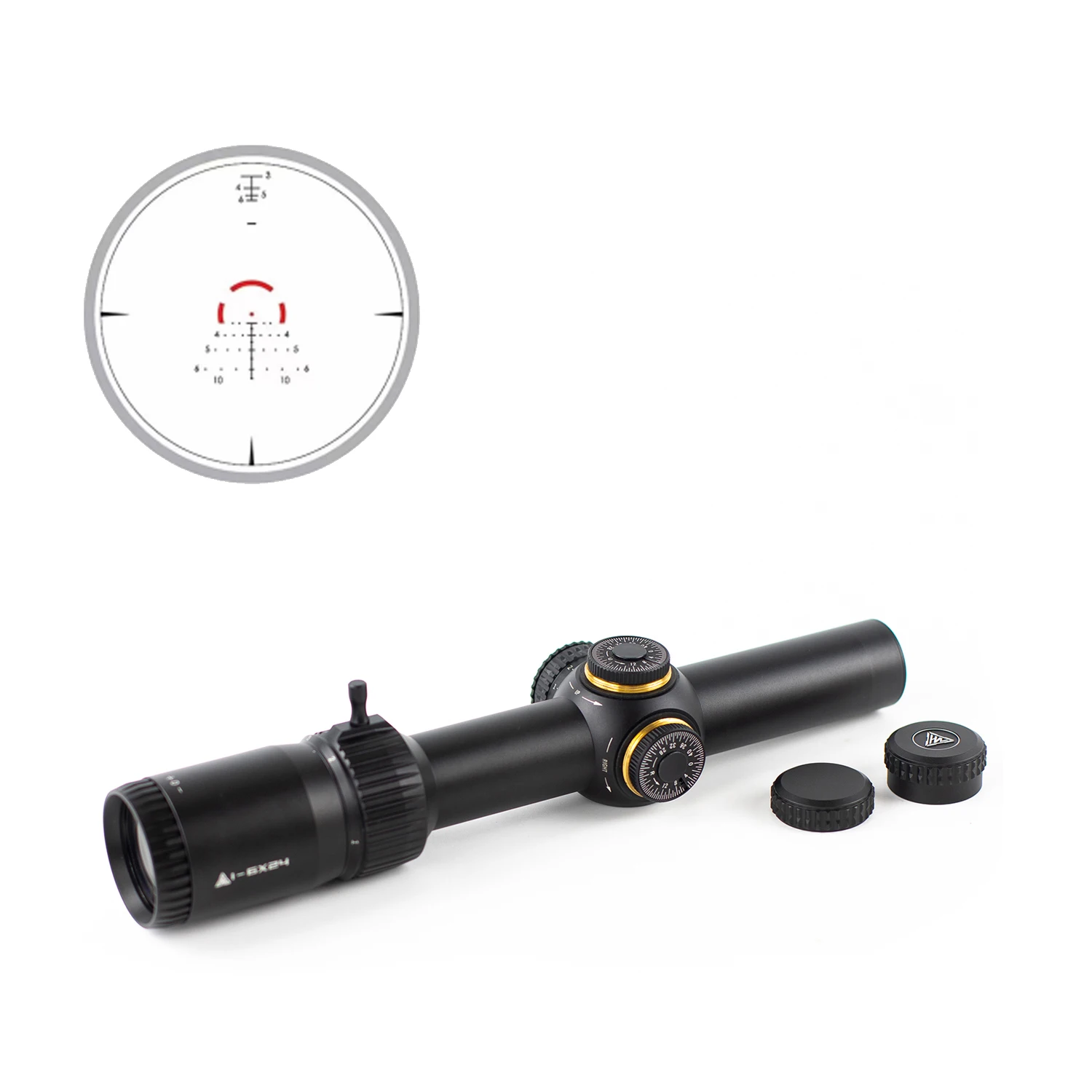 

HAWKEYE Optics 1-6x24 Second Focal Plane Riflescopes 30mm Tube Compact Hunting Scope Reticle Rifle Scope Sight Lunetas