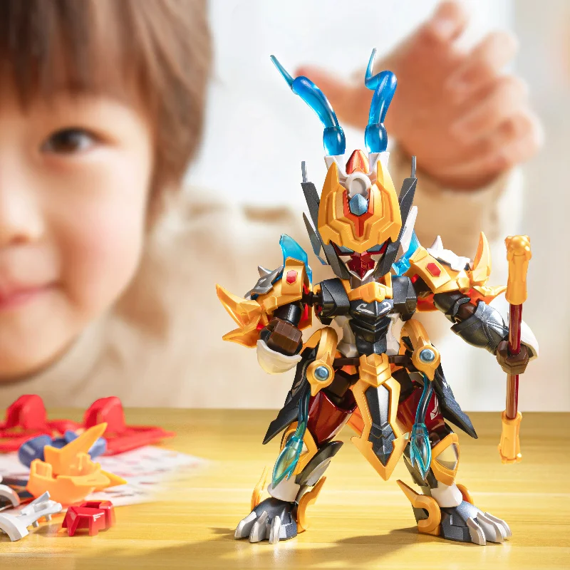 

Hot Sale Motor Nuclear Worlds Vol.2 Q Version Assembly Model Action Figure Blind Box Mecha Toy The Monkey King Model Toys Gift