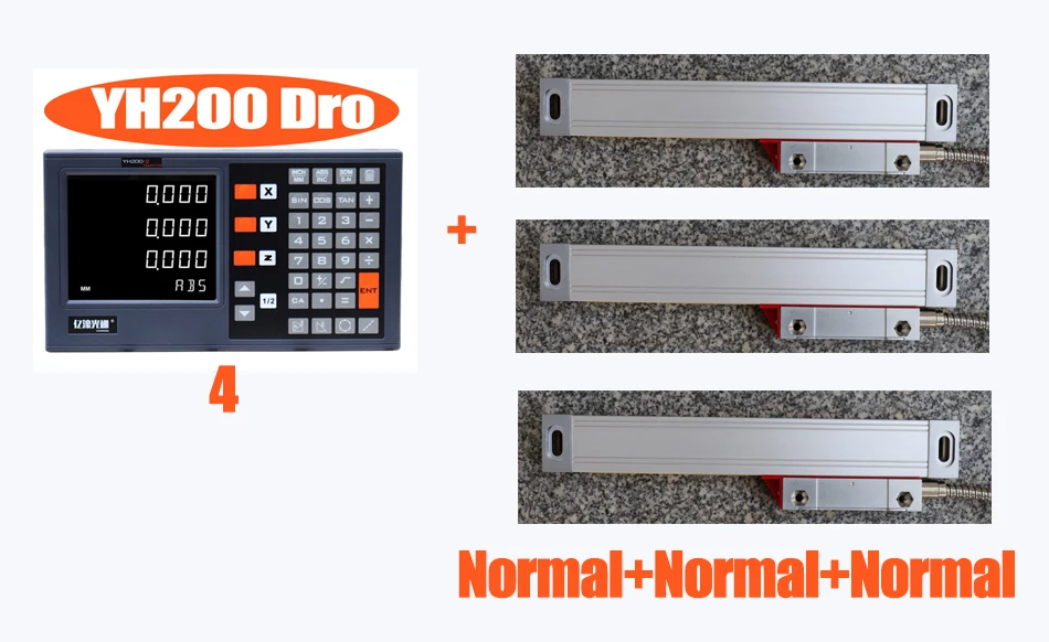 Digitale Uitlezing Dro Set YH200 Display Lineaire Schaal Kit Lineaire Encoder 5U 5V Ttl Voor Draaibank Mill Cnc Machines 2023 2/3 As