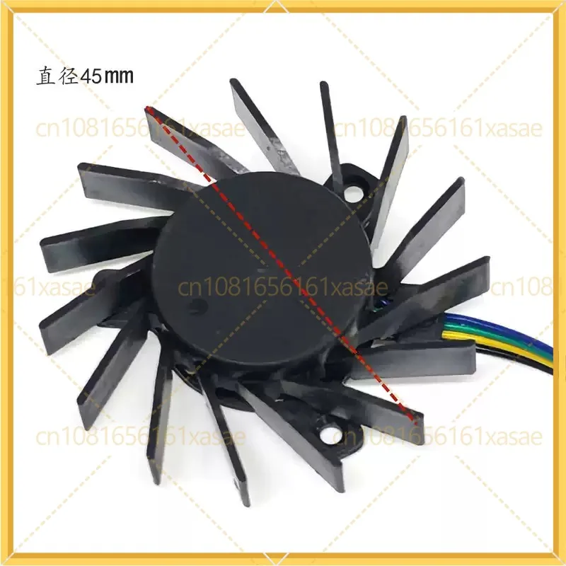 For FIRSTD FD6010U12D 45mm Diameter 4Pin 2pin PWM Low Profile Graphics Card Cooling Fan Replacement