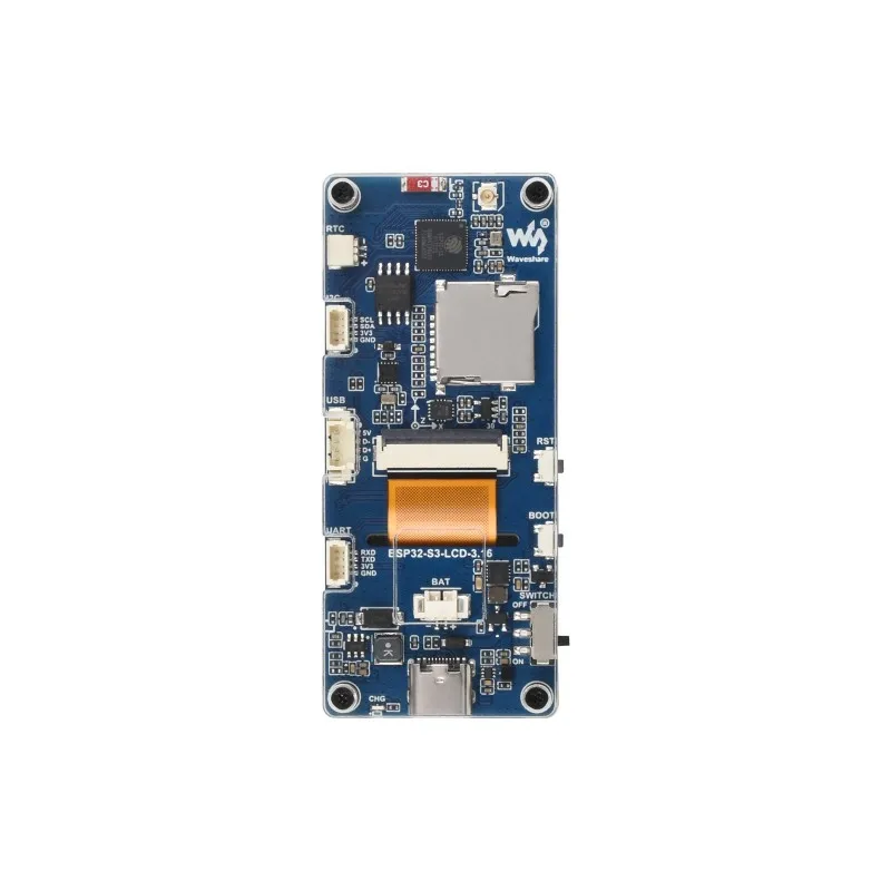 Waveshare ESP32-S3-LCD-3.16,3.16inch Display Development Board, 320×820 Pixels, 262K Color, 32-bit LX7 Dual-core Processor, Up