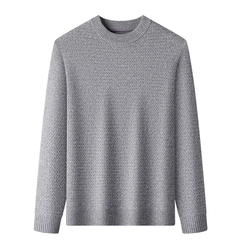 100% Cashmere Men's Sweater Thickened Warm Cashmere Sweaters Men Clothes