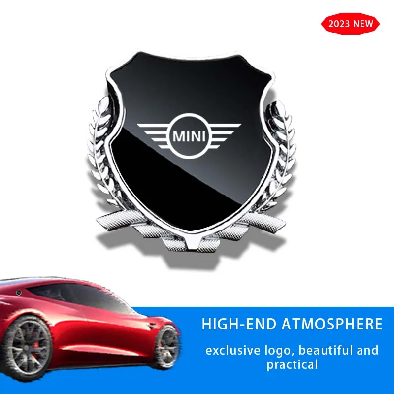 

Car Side Modification Sign Triangular Metal Sticke For MINI ONE Cooper S Clubman JCW Cooper SE SUV EV 2024 Accessories Logo Key