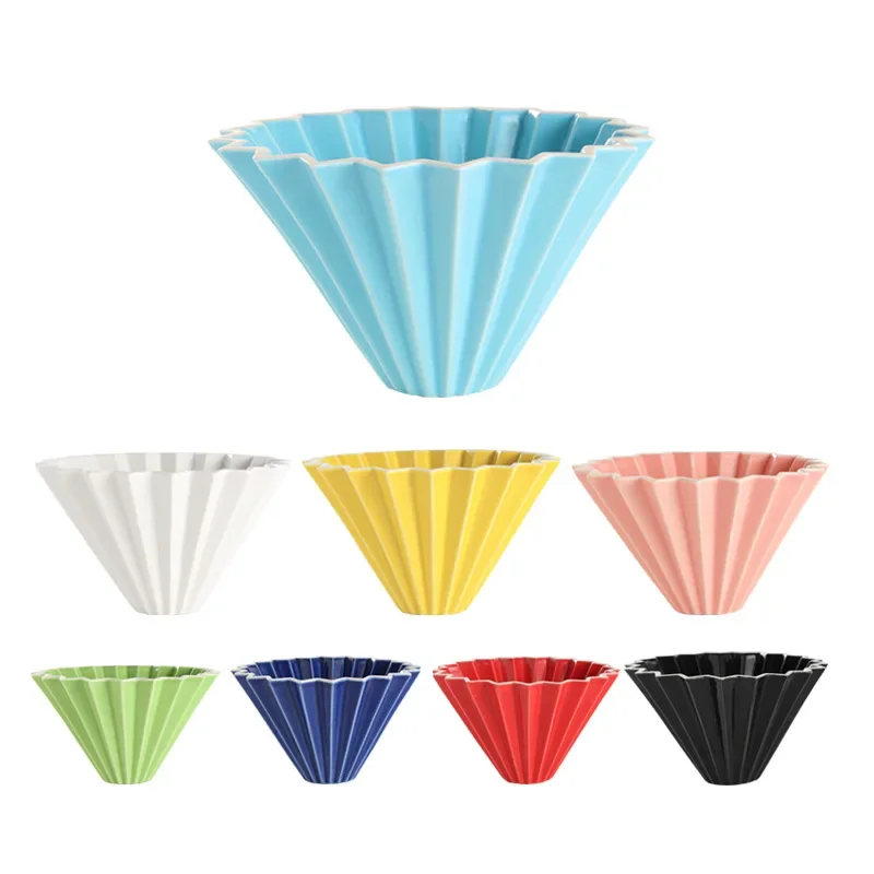 Sale Promote Reusable Ceramic Coffee Filter Cup,Coffee Maker, Conical Hand Flush, Single Drip Filter Cup, Barista Tool, Cake Cup