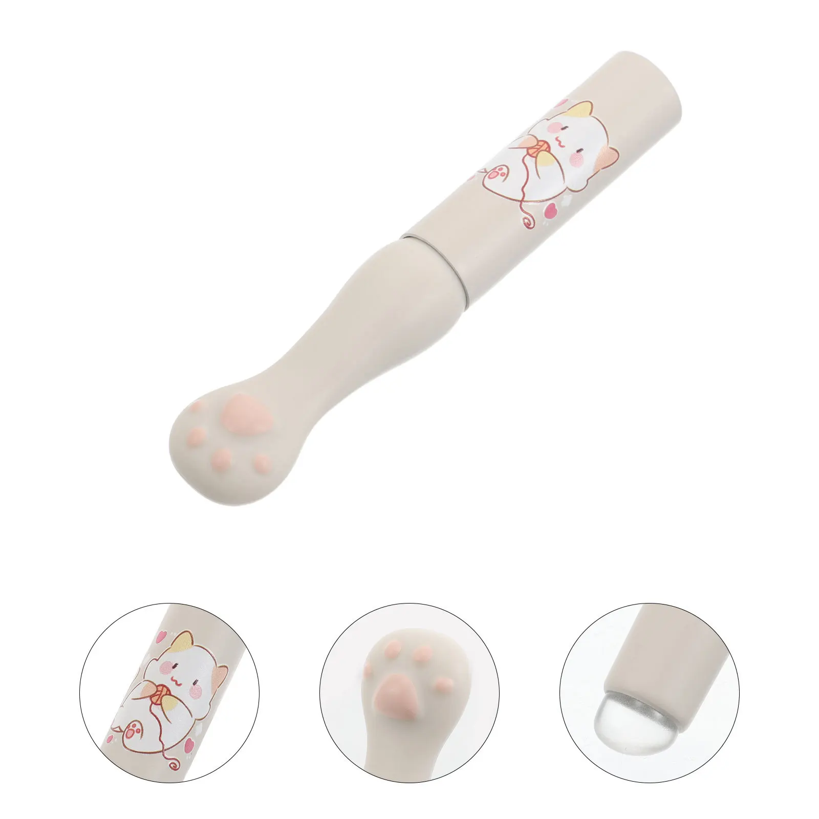 

Cat's Claw Lip Brush Soft Silicone Round Head Even Color Blend Portable Cover Design Lipstick Applicator Tool for Women on The